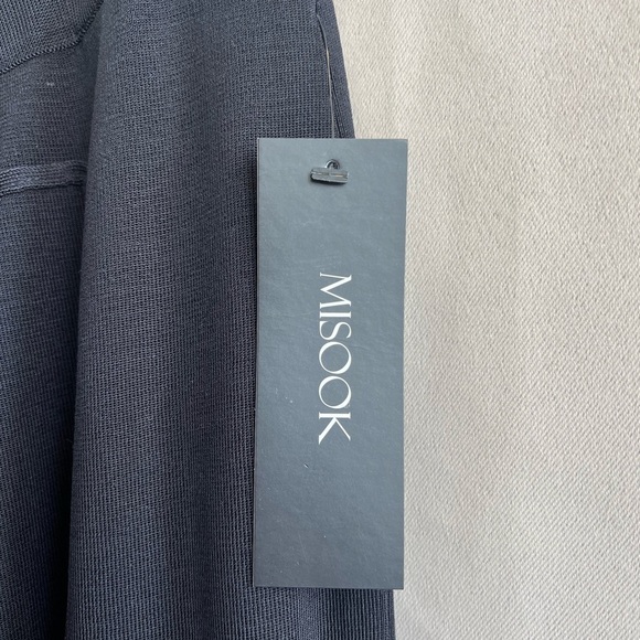 Misook Black Straight Leg Knit Pants XL NWT - Picture 4 of 5